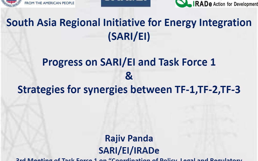Progress on SARI/EI and Task Force