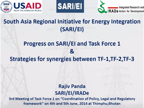 Progress on SARI/EI and Task Force