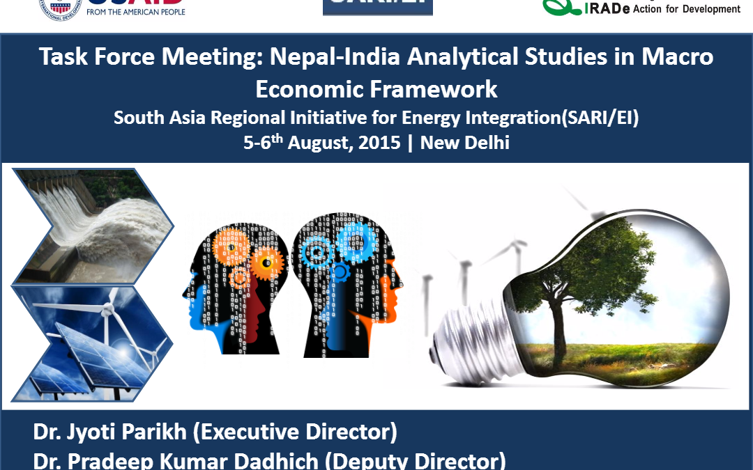 Initial/Draft findings of the Nepal-India Analytical Studies in Mcro Economic Framework: