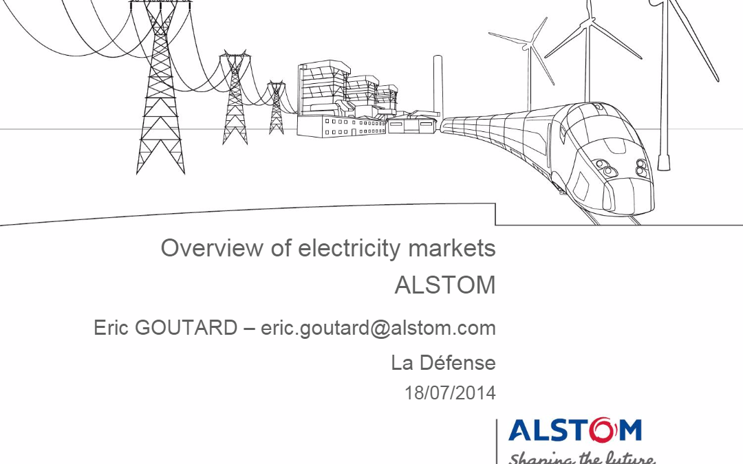 Overview of electricity markets