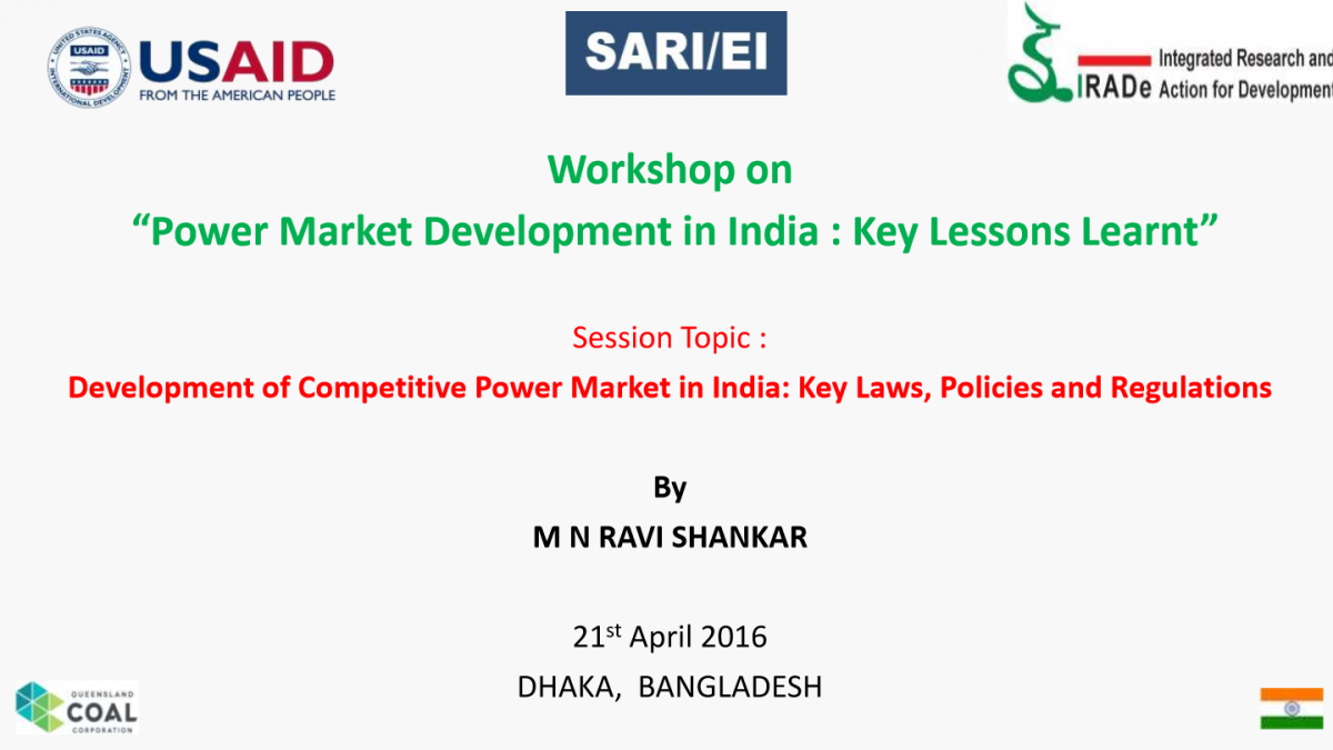 Ravi Shankar Bangladesh Workshop of IRADe 2104016