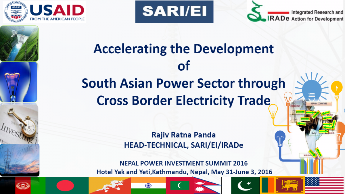 Accelerating the Development of SA Power Sector through Cross Border Electricity Trade