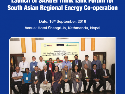 Proceedings-Launch of SARIEI Think Tank Forum for Energy Cooperation