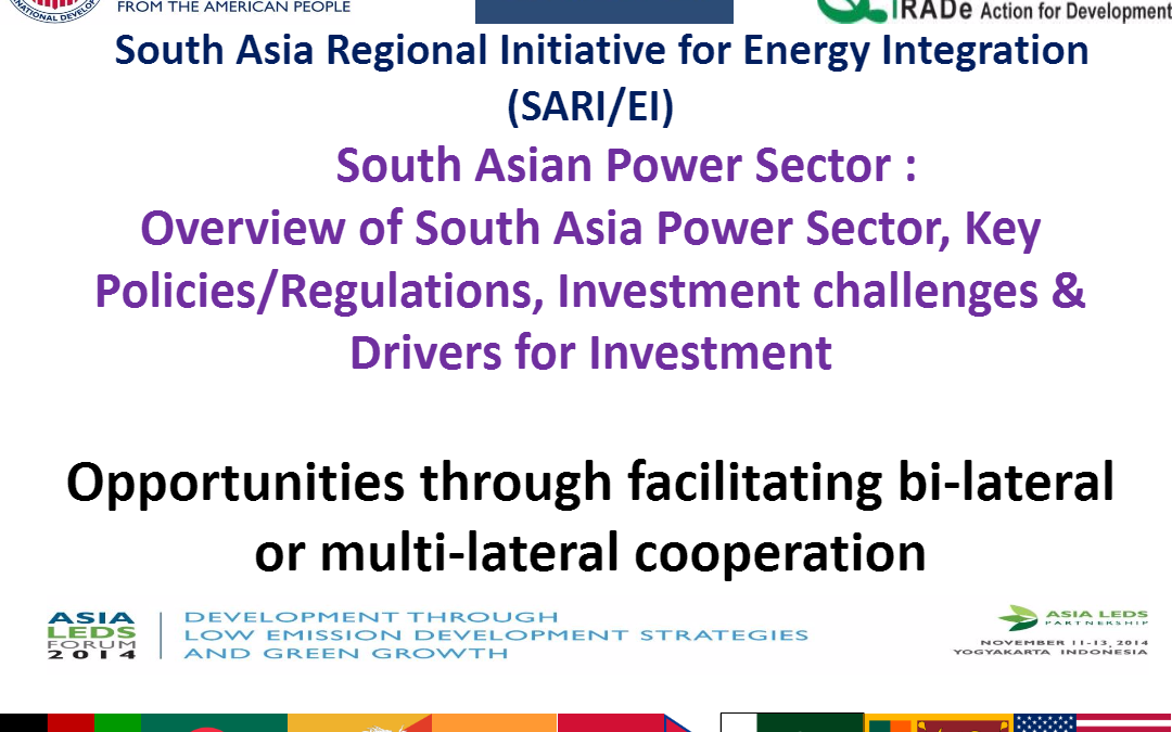 Overview of South Asia Power Sector, Key Policies