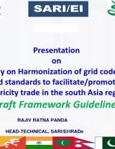 Harmonization of grid codes in South Asia