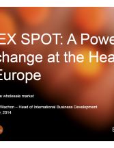 EPEX SPOT: A Power Exchange at the Heart of Europe