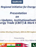 Presentation on “SARI-EI Activities Updates, Institutionalisat