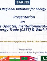 Presentation on “SARI-EI Activities Updates, Institutionalisat