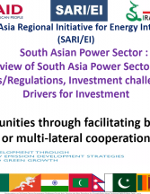 Overview of South Asia Power Sector, Key Policies