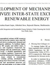 Development of Mechanisms to Incentivize Inter-State Exchange of Renewable Energy