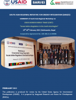 Issues before Regulators in the South Asia Region” 19th-20th February 2013 |Kathmandu, Nepal